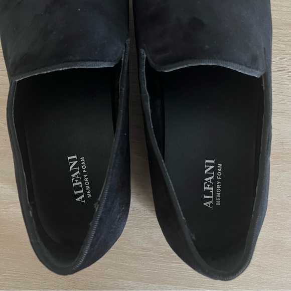Alfani Men’s Black Padded Memory Foam Velvet Loafers Size 10 - Picture 5 of 8